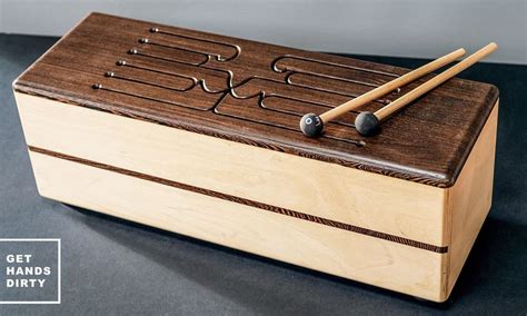 wooden box with metal plings instrument name|wooden instruments for sale.